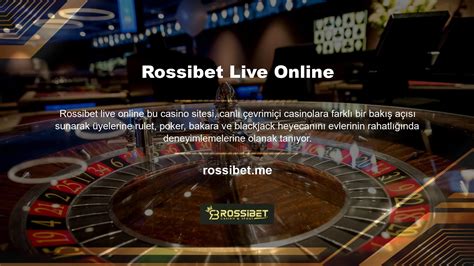 Rossibet Mobil Giriş